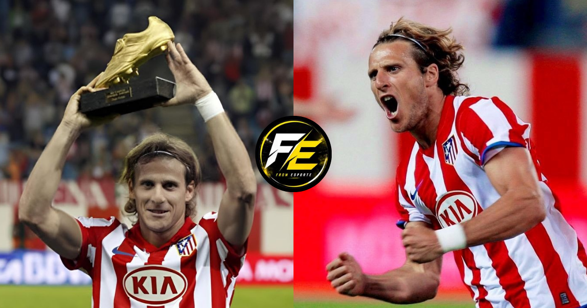 Diego Forlán pelo Atlético de Madrid